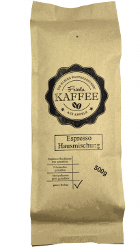 Espresso Hausmischung 500g ganze Bohnen