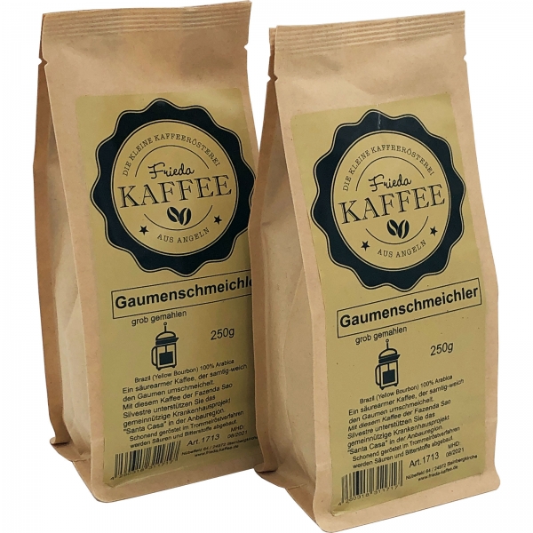 Gaumenschmeichler / Brasil 500g grob gemahlen für Stempelkanne/French Press