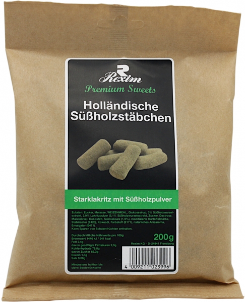 Rexim Holländische Süßholzstäbchen 200g